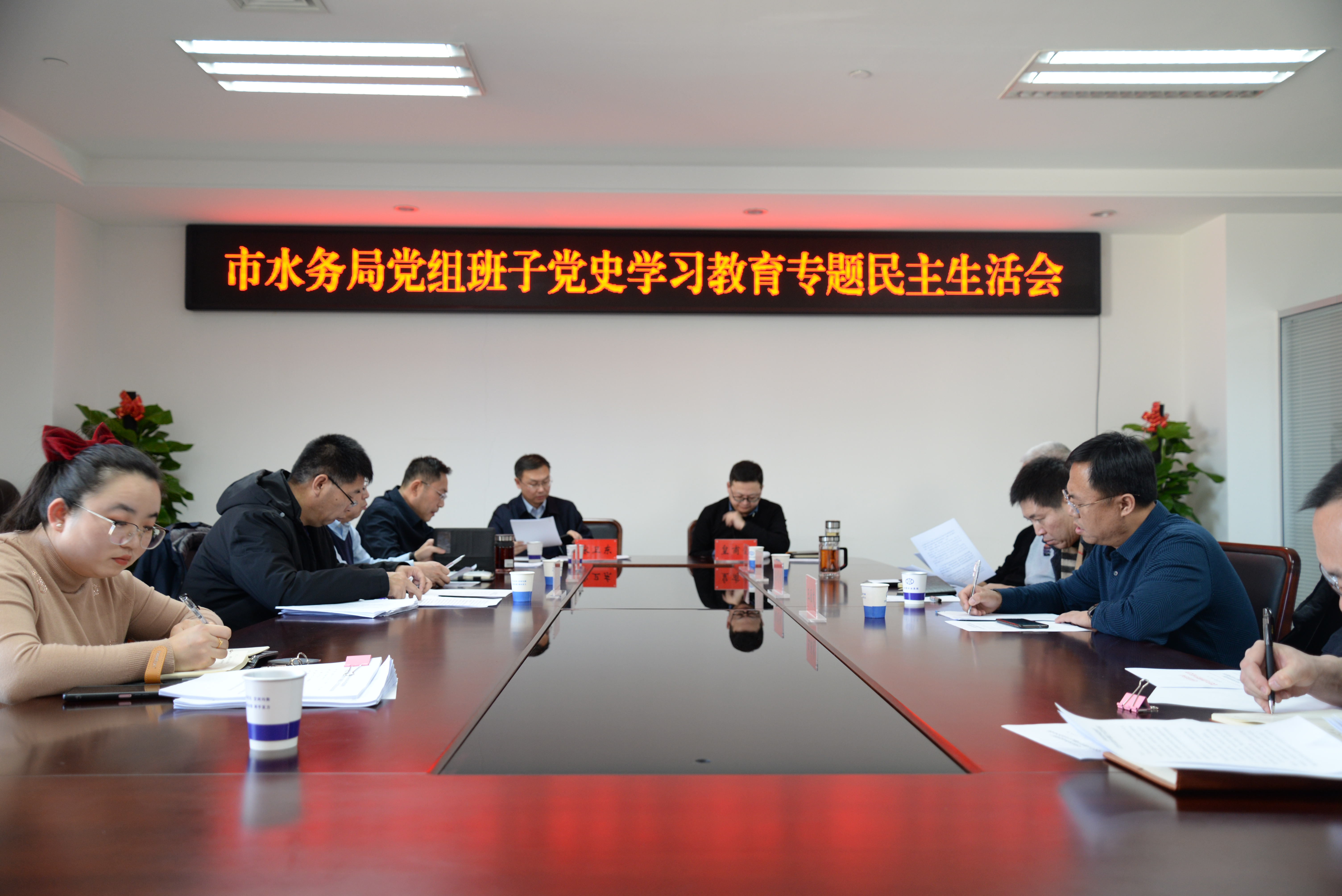 市水务局党组班子党史学习教育专题民主生活会