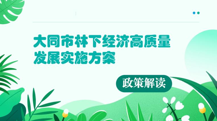 图解《大同市林下经济高质量发展实施方案》