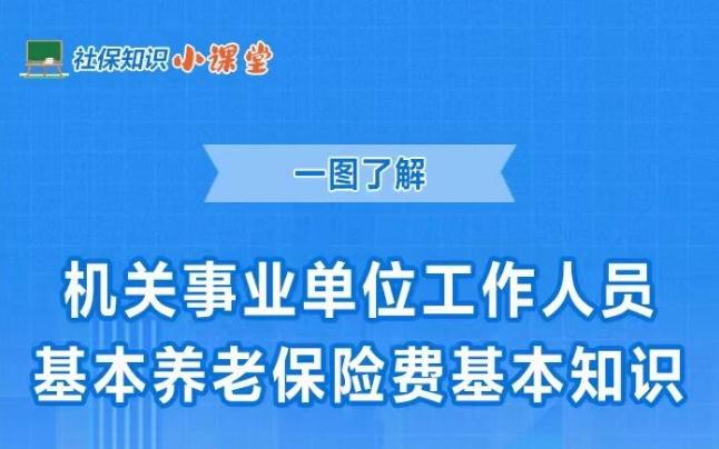 社保知识小课堂｜一图了解：机关事业单位工作人员基本养老保险费基本知识