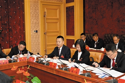 图为代表们正在审议讨论市委报告和市纪委工作报告。李冬宾摄
