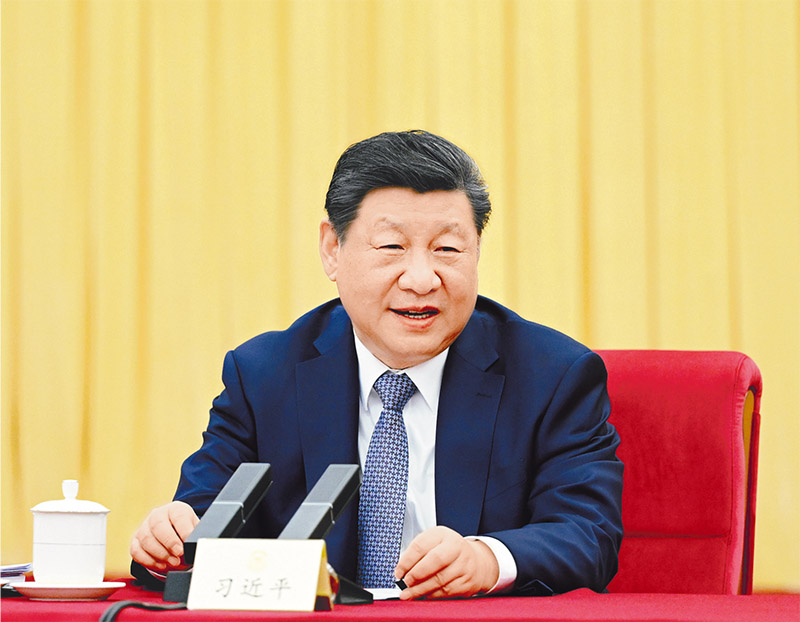 2026年3月6日下午，中共中央总书记、国家主席、中央军委主席习近平看望参加全国政协十四届四次会议的农工党、九三学社、医药卫生界、社会福利和社会保障界委员，并参加联组会，听取意见和建议。