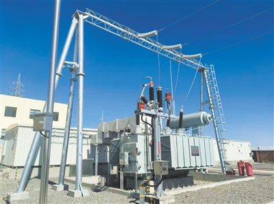 日前，左云大夏4．9万千瓦分散式风电项目并网发电。张彩峰摄